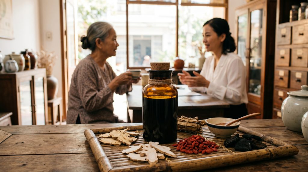 Nhu Can Dưỡng Huyết Thang bài thuốc gốc hỗ trợ Parkinson của PQA