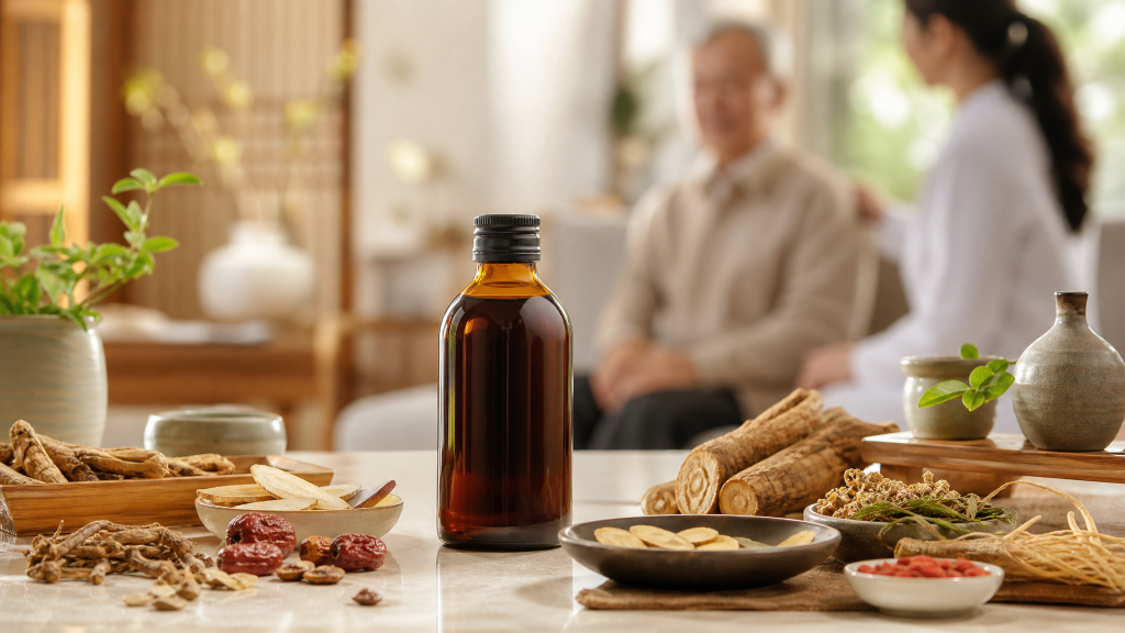 PQA Thư Can Dưỡng Huyết siro thảo dược hỗ trợ Parkinson run tay cứng cơ
