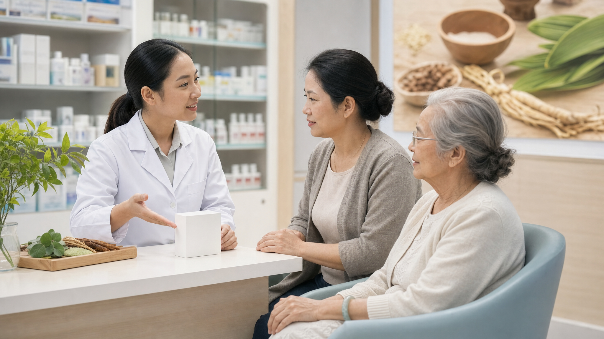 Dược sĩ tư vấn sản phẩm hỗ trợ táo bón cho người già